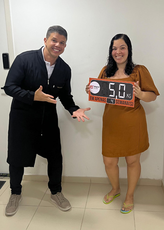 Resultado Antes e Depois 2 da redução de medidas no abdômen